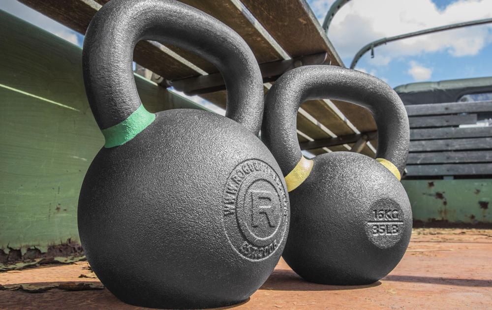 Detroit Weight Co DWC Cast-Iron Kettlebells 50-90lbs for Functional Training and Crossfit Movements Uncoated