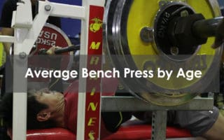 average bench press by age